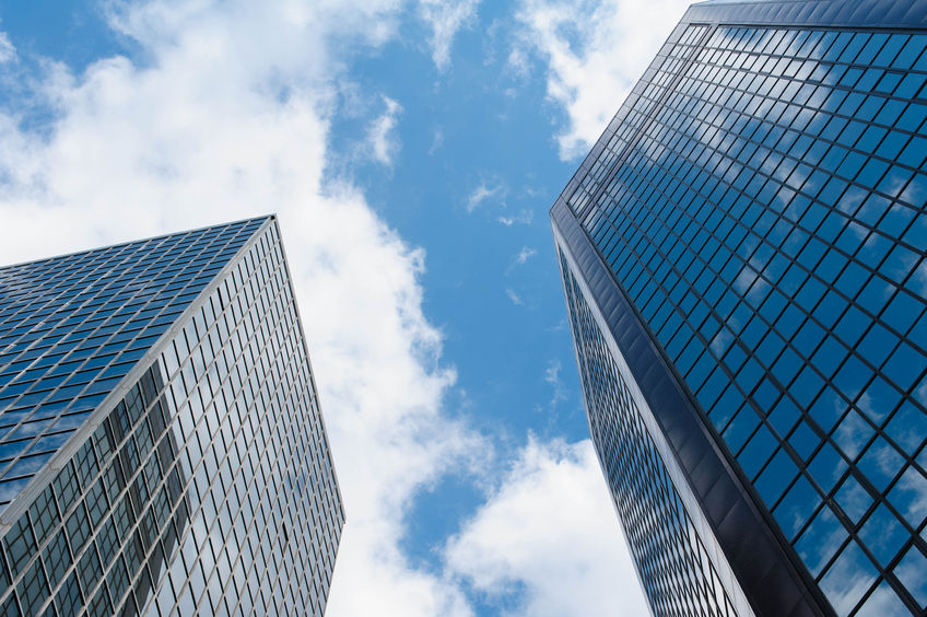 59389886 - low angle view of office buildings