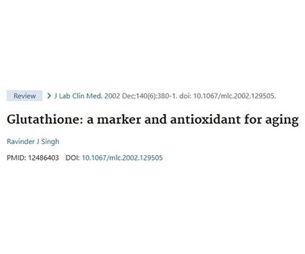 Glutathione – the “young State” of exercise